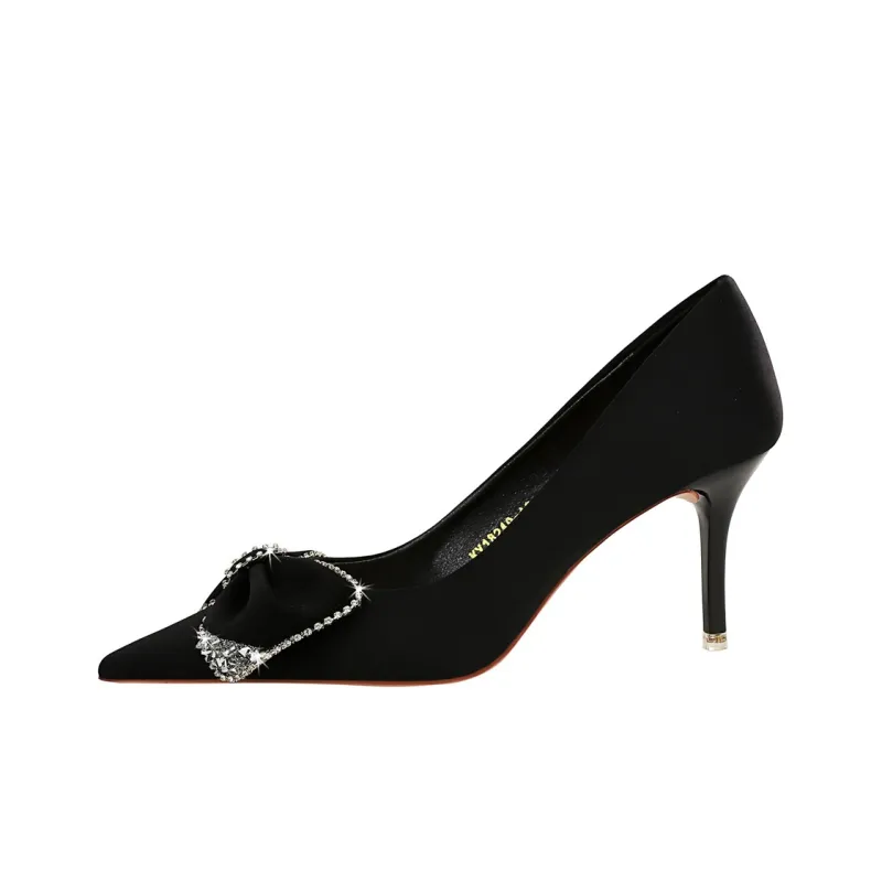 QITUMAUL Slim Heel High Heels Women's-0