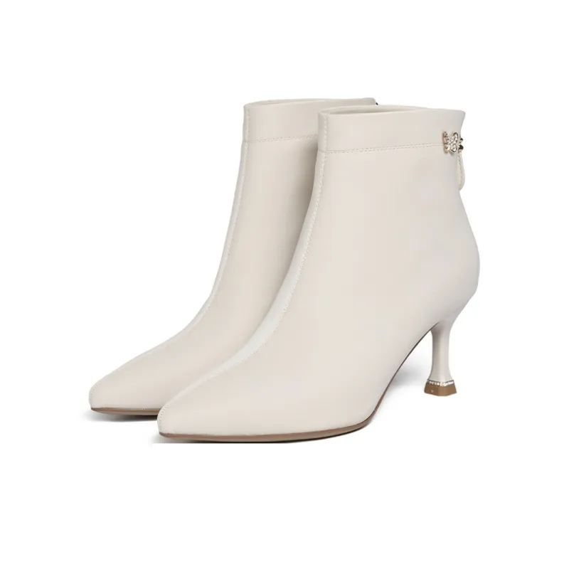 JOSINY Ankle Boots Women's Black/Ecru-5