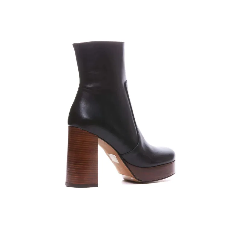ANGEL ALARCON Ankle Boots Women's Black Brown-3