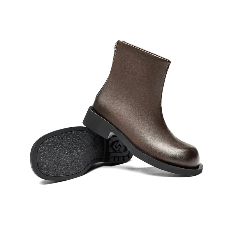 EBLAN Ankle Boots Women's Brown-4