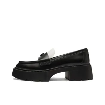 COACH Leah Loafers 5.5cm Women's Black