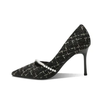 Ainer cat Slim Heel High Heels Women's Black
