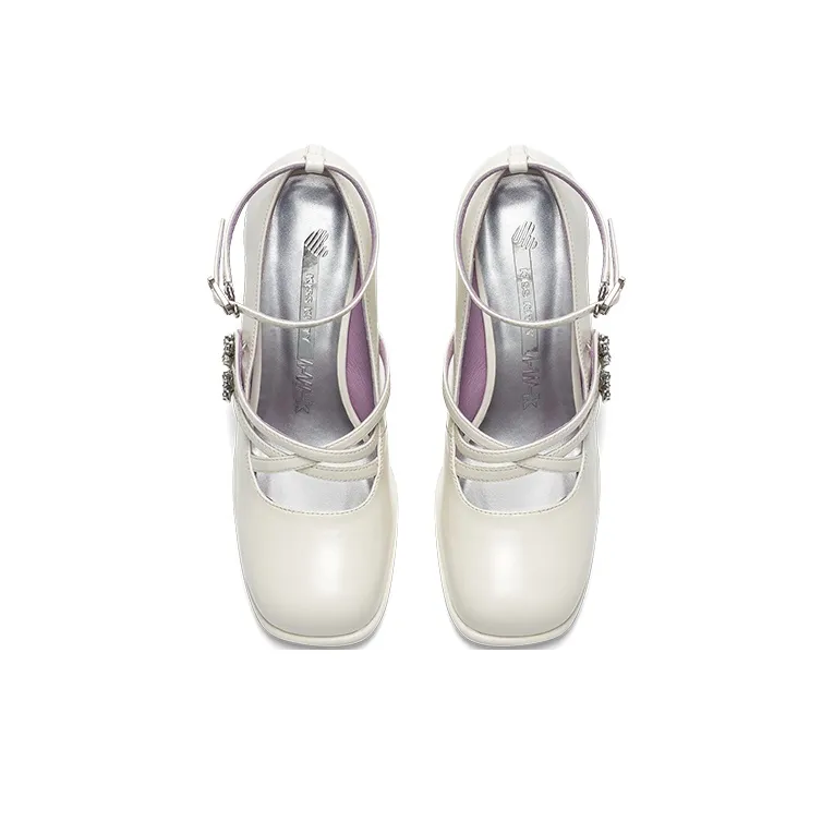 Kiss Kitty High Heels Women's White-4