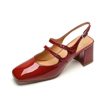 Echo&yolo Block Heel High Heels 7cm Women's