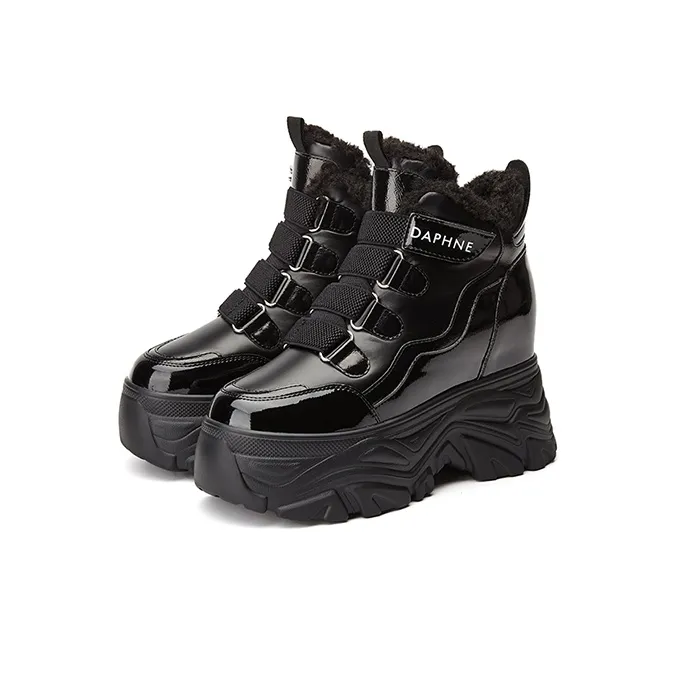 DAPHNE Ankle Boots Women's High Top Gold/Black-1