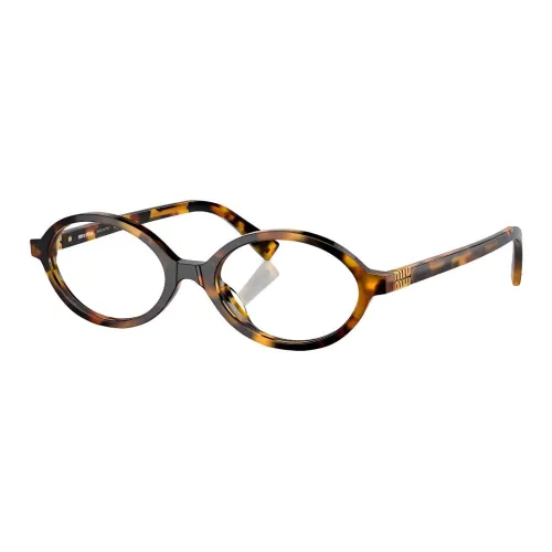 MIU MIU Tortoiseshell effect Oval Glasses
