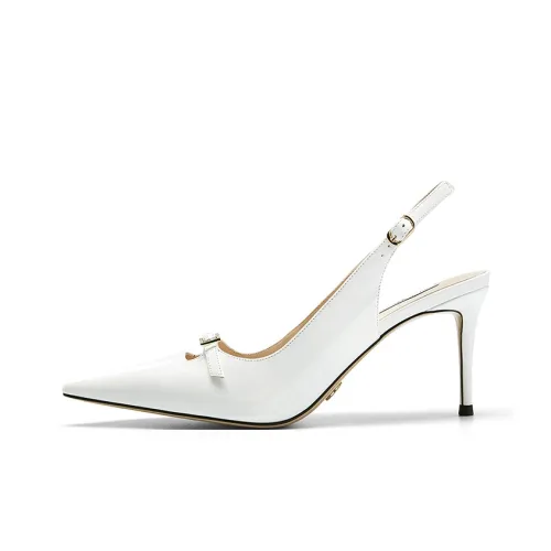 NINI WEST High Heels Women's White/Light Green/Enchanting Red