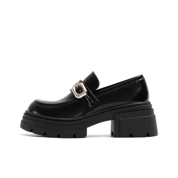 Old Meow Chunky Heel High Heels 7cm Women's Black