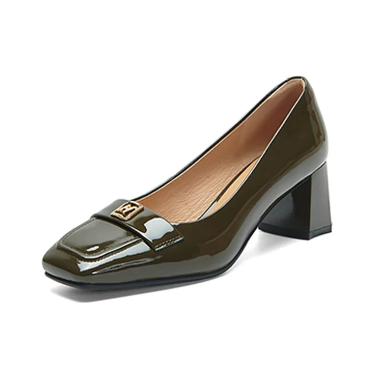 PT'SON Chunky Heel High Heels 5.8cm Women's-0