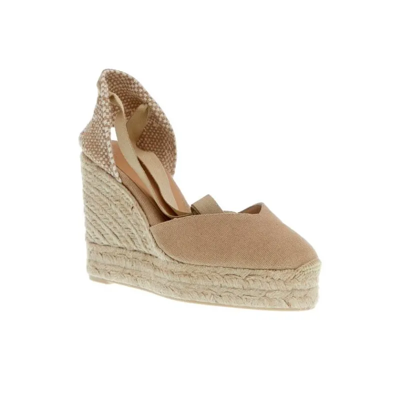 Castañer Iconic Chiara Lace Up Wedge Espadrilles Women's-3