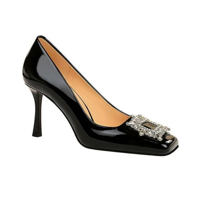 BIGTREE Slim Heel High Heels Women's-1