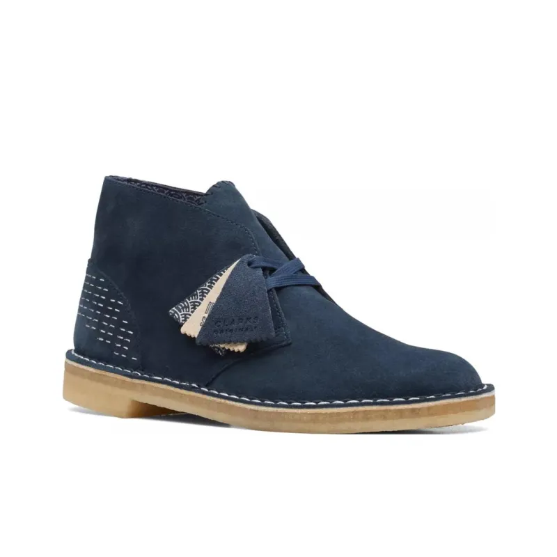 Clarks Originals Desert Boot Navy Sashiko-1