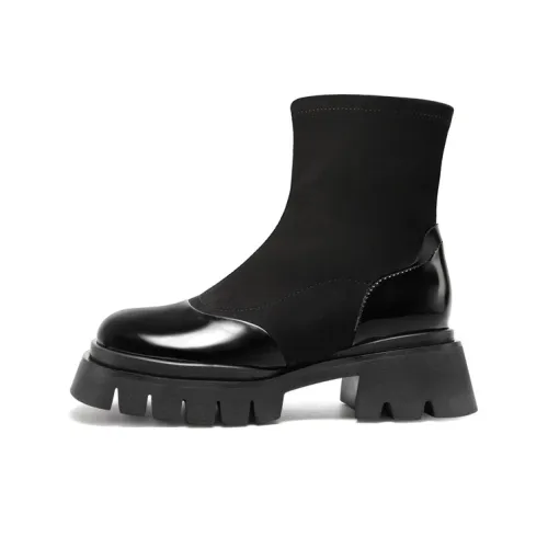 MIO Ankle Boots Women's Black/Coffee