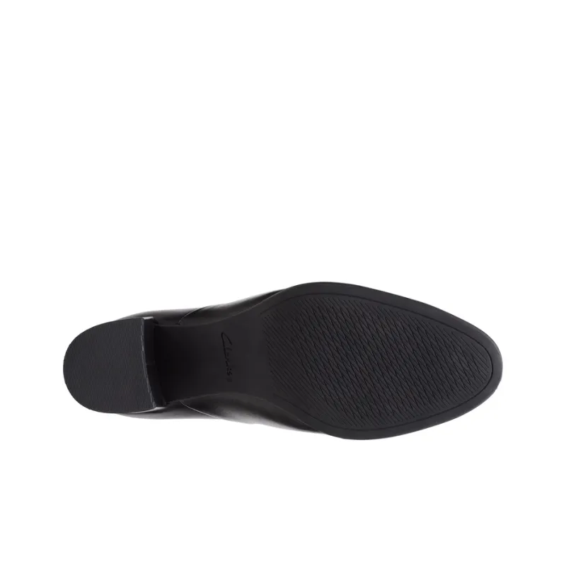 Clarks Frewa Series Chunky Heel High Heels Women's Black-4