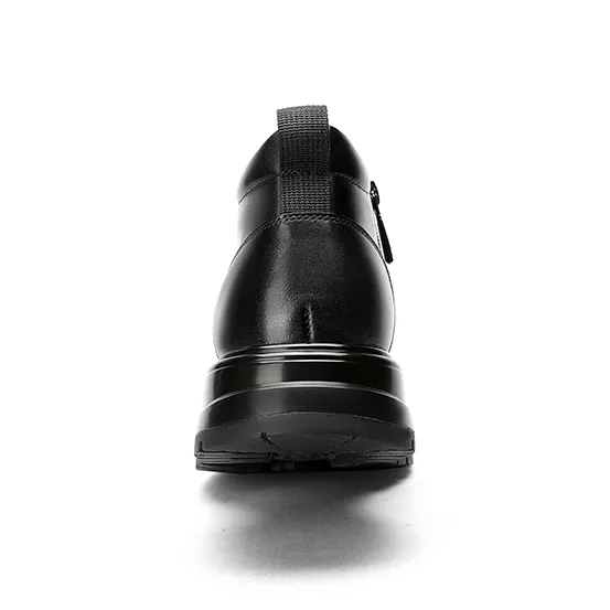 CROWN Ankle Boots Men Black-3