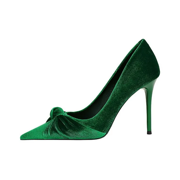 BIGTREE Slim Heel High Heels Women's-1