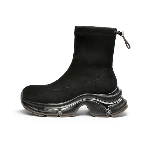 GOLDLION Ankle Boots 7.5cm Women's Black