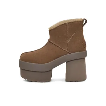 UGG New Heights Platform Mini Boot Hickory Women's