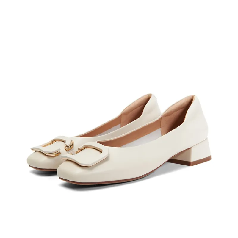 PT'SON Chunky Heel High Heels Women's-6