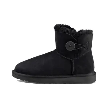 UGG Mini Bailey Button Boot Black Women's