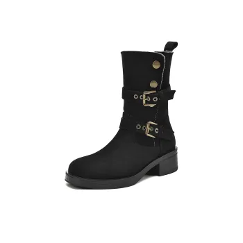 FOXER Ankle Boots Women's Black, Yellow