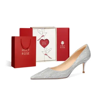 Holy Rose French Crystal Shoes High Heels For Women's Slim Heel Wedding Shoes Box Women's