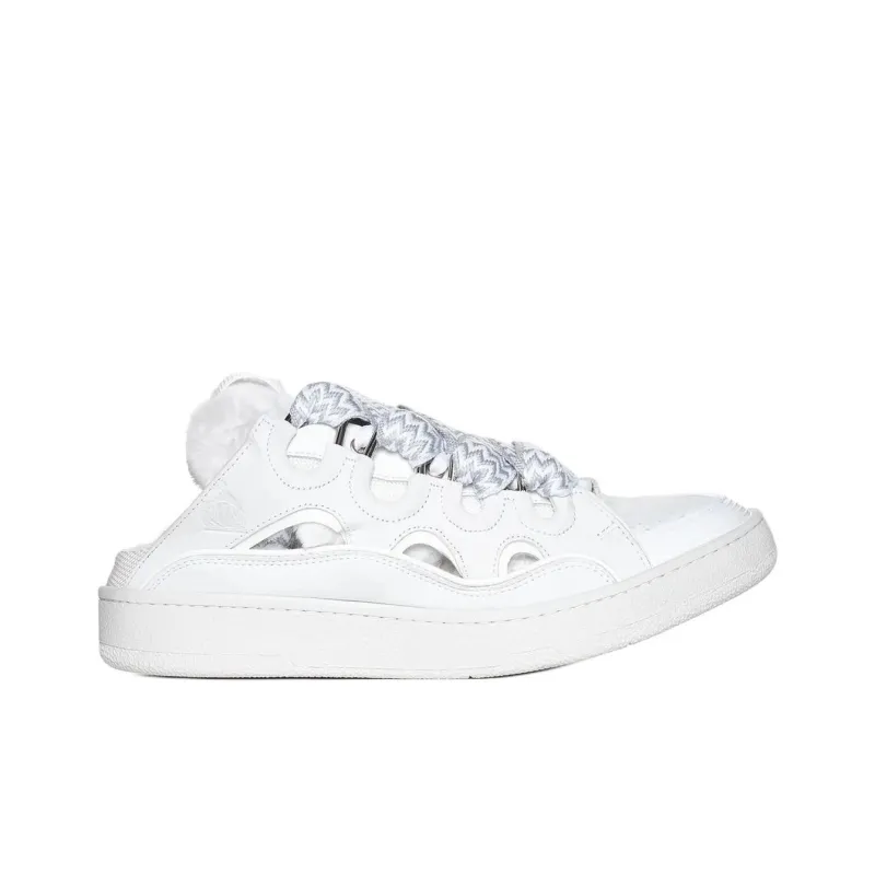 Lanvin Closed Toe Slippers Men's White-1