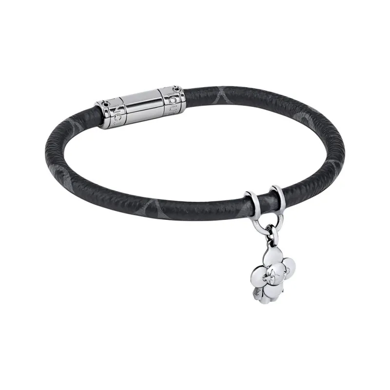 LOUIS VUITTON Canvas Wristbands Unisex Black-1