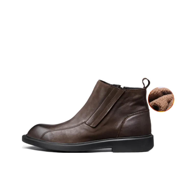 Brounvanm Ankle Boots Men's Coffee-9