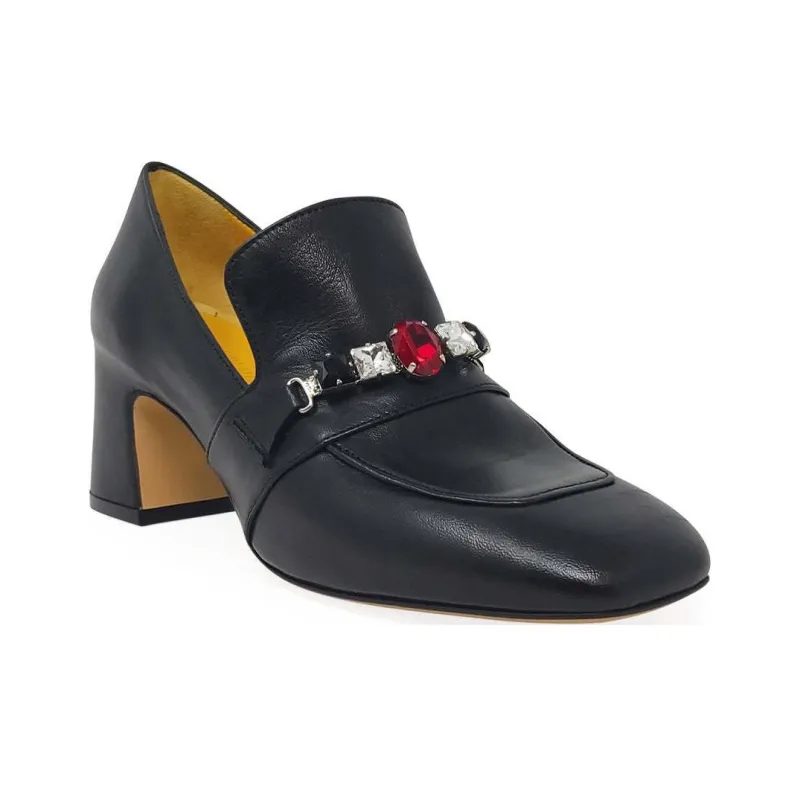 MADISON MAISON Chunky Heel High Heels 6.5cm Women's Black-1