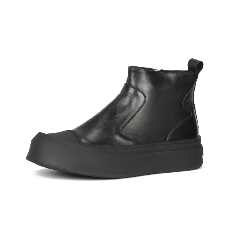 Thai points Ankle Boots Men Black-1