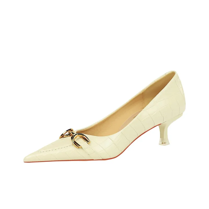 QITUMAUL Slim Heel High Heels 4.5cm Women's-4
