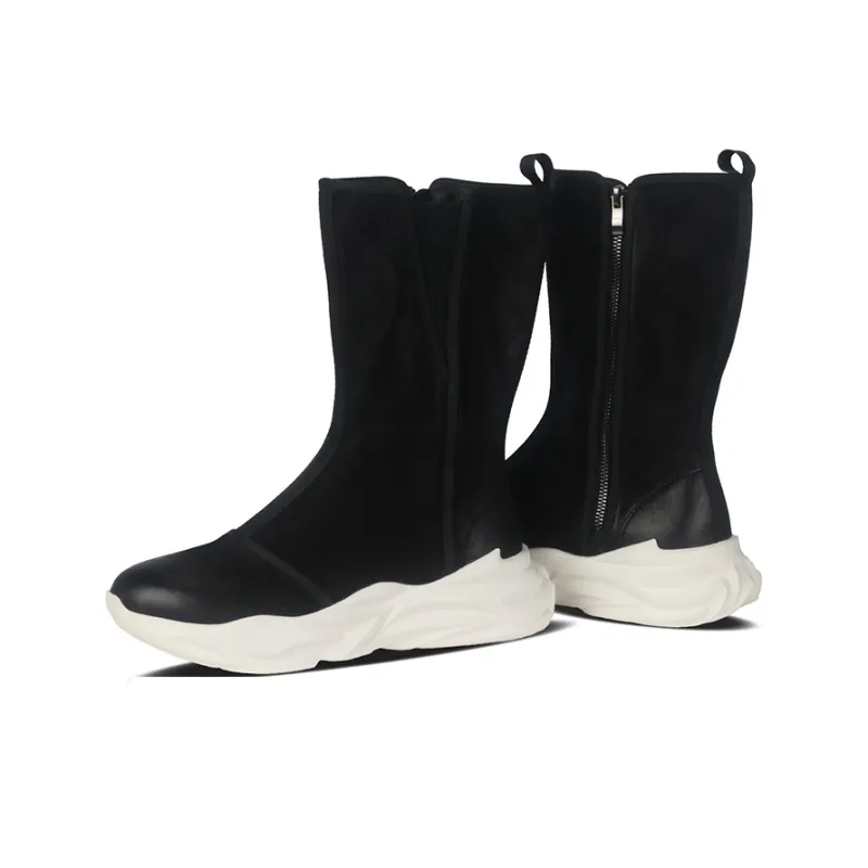 Thai Points Over the knee Boots Men's Black-3