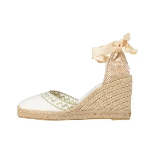 Castañer Wedge Heel High Heels Women's White Beige