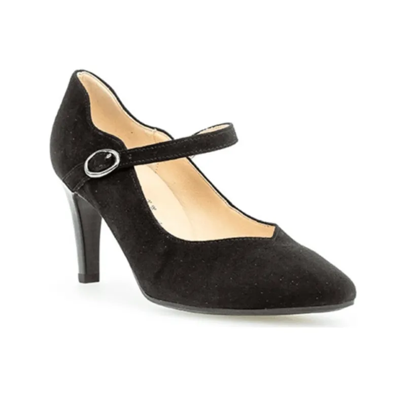 Gabor Slim Heel High Heels 7cm Women's Black-1