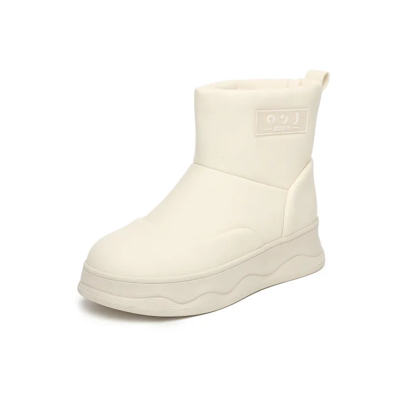 JOSINY Snow Boots Women's White/Black-5