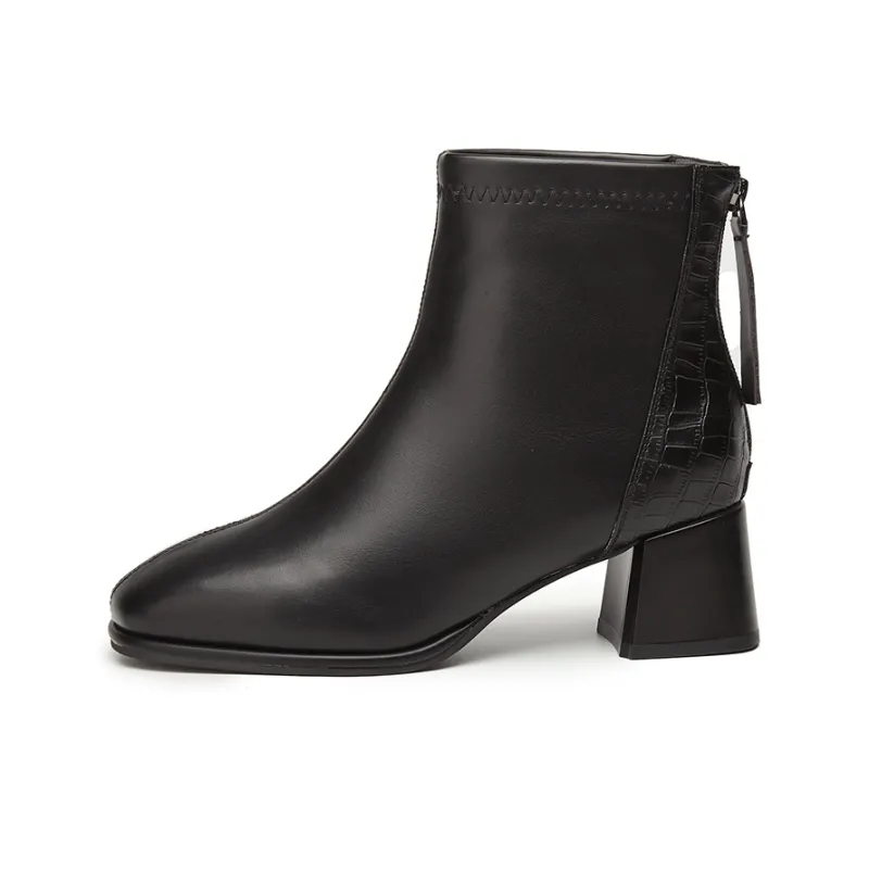 DAPHNE Ankle Boots Women's Black/Beige-0