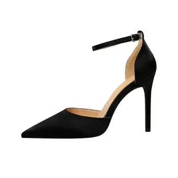 BIGTREE Slim Heel High Heels 10cm Women's