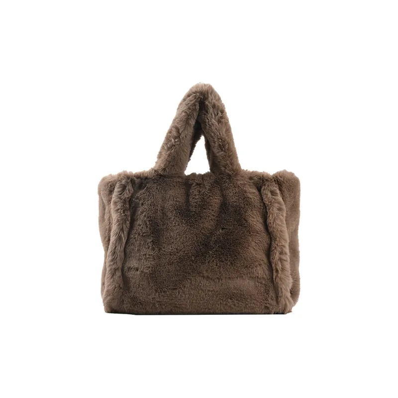DALO Faux Fur Shoulder Bag Women's Multicolor-11