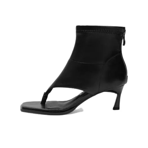 TOOMANYSHOES Ankle Boots Women's Black