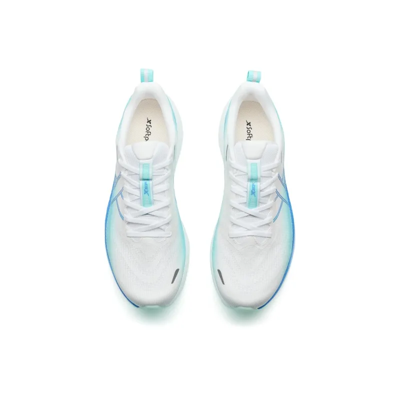 XTEP 360X 2.0 LITE Anti-Slip Wear-Resistant Low-Top Carbon Plate Training Running Shoes Men's White Blue-4