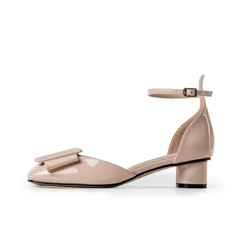 Wonderful Couple Chunky Heel High Heels 3.5cm Women's