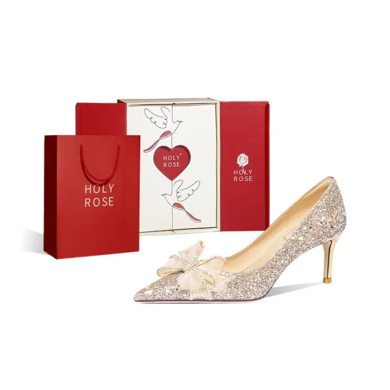 Holy Rose High Heels Women's Gold-10