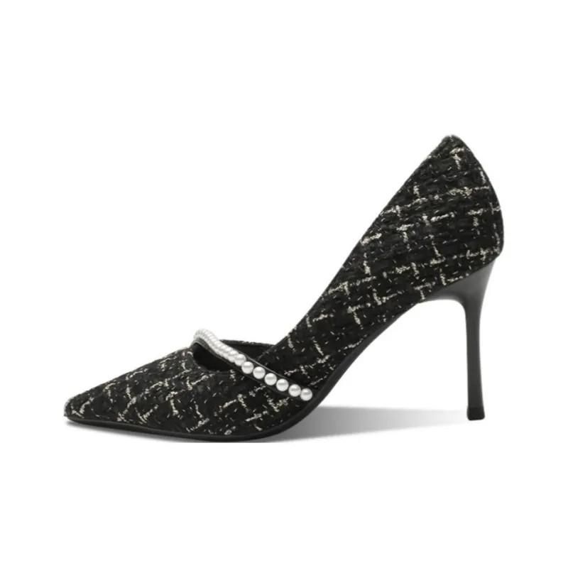 HKCP Slim Heel High Heels 8cm Women's-5