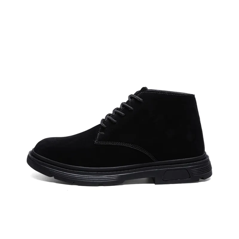MEXICAN Ankle Boots Men Black/Yellow-6