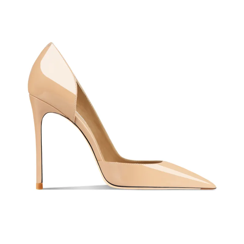 Suyymakk Slim Heel High Heels Women's Yellow-1
