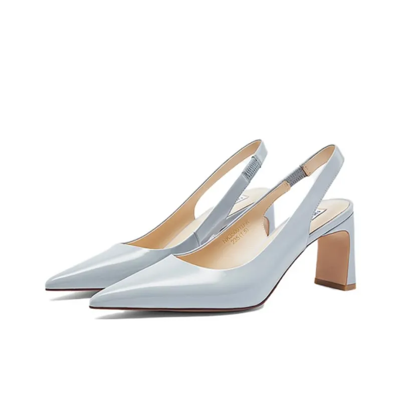 NINE WEST Chunky Heel High Heels 7cm Women's-13