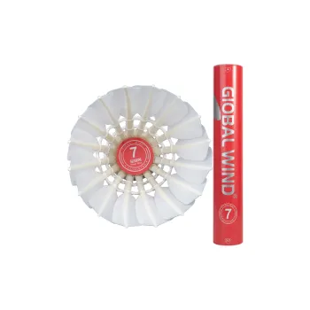 Global Wind Size 7 12 Pack Goose Feather All Round Duck Feather Training Competition Food Shuttlecocks