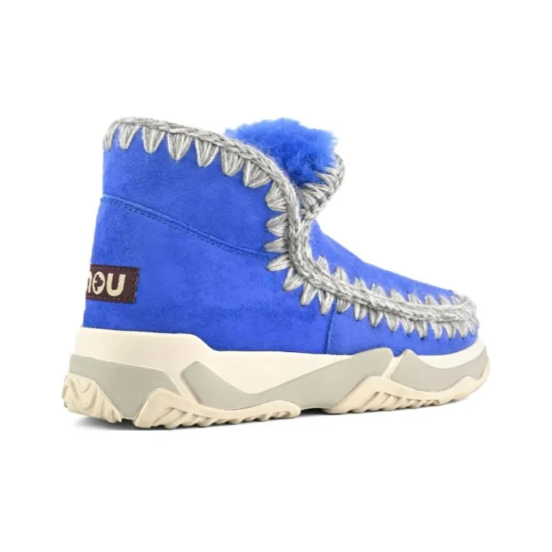 MOU Eskimo Trainer Ankle Boots Women's Blue-3