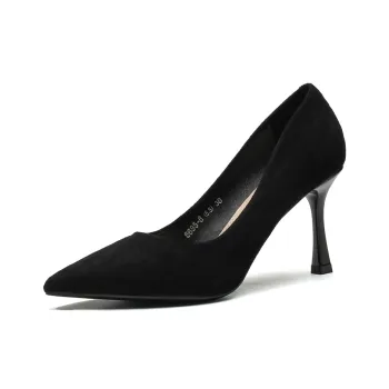 HKCP Slim Heel High Heels 6.5cm Women's Black